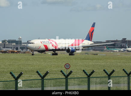 Dublin Airport landings and departures. Stock Photo