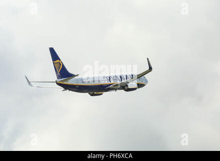 Dublin Airport landings and departures. Stock Photo