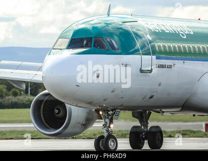 Dublin Airport landings and departures. Stock Photo