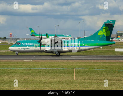 Dublin Airport landings and departures. Stock Photo