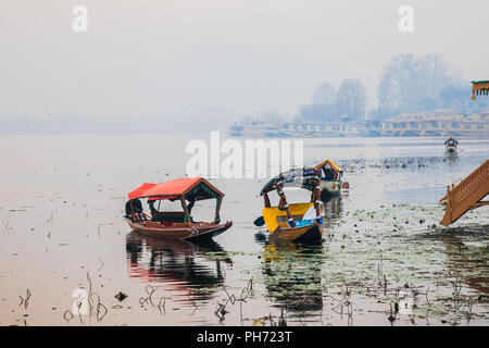 Early morning in nageen lake Stock Photo