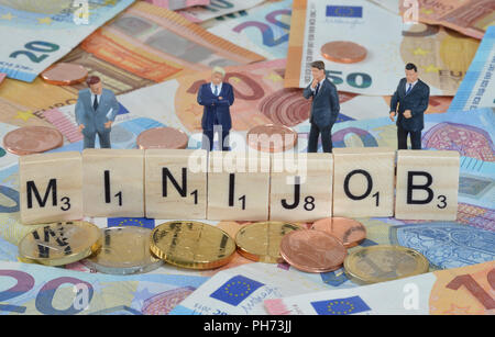 Symbolfoto Wirtschaftsbegriff Minijob Stock Photo