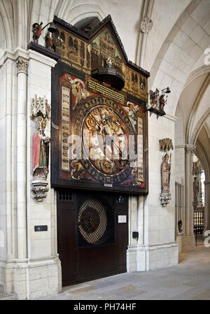 Astronomical Clock, Cathedral, Muenster, Germany Stock Photo
