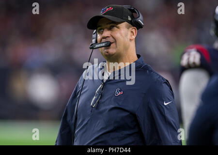Houston, USA. 30th Aug 2018. August 30, 2018: Houston Texans head coach Bill O'Brien during the 4th quarter of a preseason NFL football game between the Houston Texans and the Dallas Cowboys at NRG Stadium in Houston, TX. The Texans won the game 14 to 6.Trask Smith/CSM Credit: Cal Sport Media/Alamy Live News Stock Photo