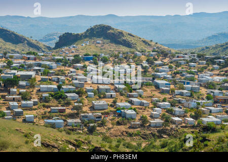 Shacks, shantytown, township, Katutura, Windhoek, Namibia Stock Photo