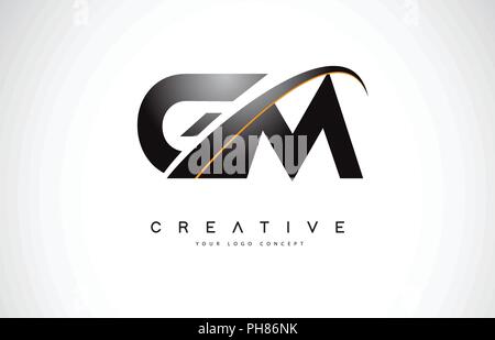 Initial Monogram Letter GM Logo Design. GM Logotype Template Stock Vector  Image & Art - Alamy