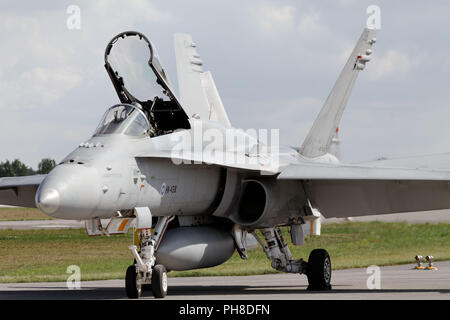 McDonnell Douglas F/A-18 the Finnish Air Force. Stock Photo