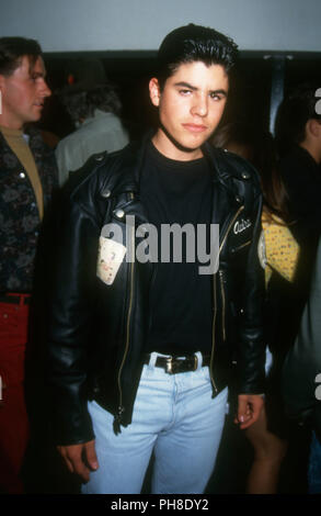 WEST HOLLYWOOD, CA - AUGUST 27: Actor Sage Stallone attends Balistyx Concert on August 27, 1992 at the Whisky A Go Go in West Hollywood, California. Photo by Barry King/Alamy Stock Photo Stock Photo