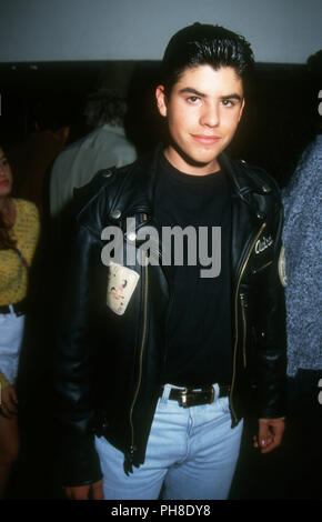 WEST HOLLYWOOD, CA - AUGUST 27: Actor Sage Stallone attends Balistyx Concert on August 27, 1992 at the Whisky A Go Go in West Hollywood, California. Photo by Barry King/Alamy Stock Photo Stock Photo