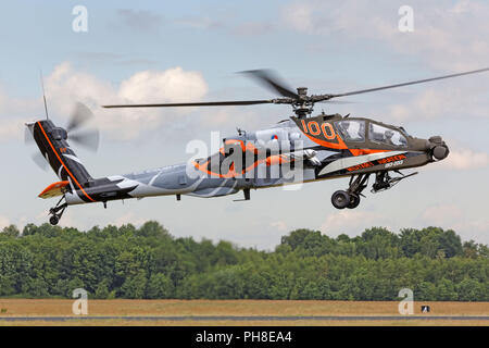 Hughes AH-64 Apache - Luchtmachtdagen 2013 in Völkel. Stock Photo