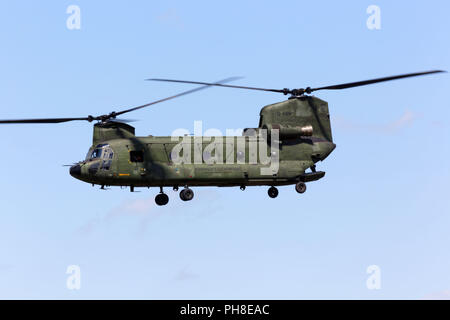 Boeing-Vertol CH-47 Chinook - Luchtmachtdagen 2013 in Völkel. Stock Photo