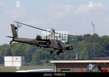 Hughes AH-64 Apache - Luchtmachtdagen 2013 in Völkel. Stock Photo