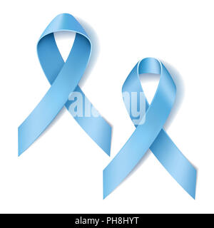 Prostate cancer ribbon awareness Stock Photo