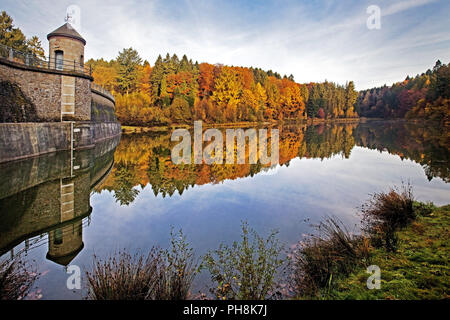 Ronsdorfer reservoir, Wuppertal, Germany Stock Photo