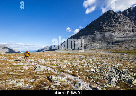 Hiking in Rondane National Park Norway Stock Photo