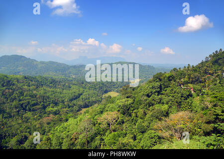 mountain landscape in Sri Lanka Stock Photo