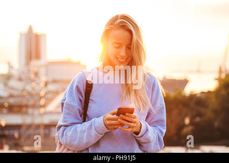 Young Girl Use Phone during School Break. Girl Play Online Games Stock  Image - Image of game, female: 151347341