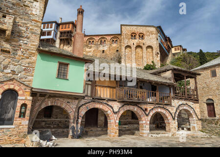 Docheiariou monastery, Mount Athos, Athos peninsula, Greece Stock Photo