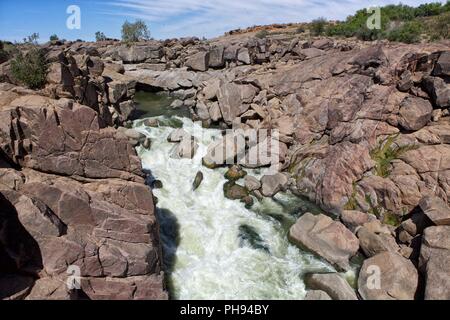 waterfall at augrabie falls national park south africa Stock Photo