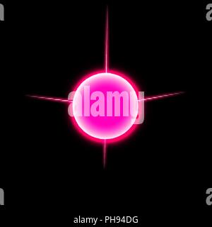 Light digital star on the transparent background Stock Vector