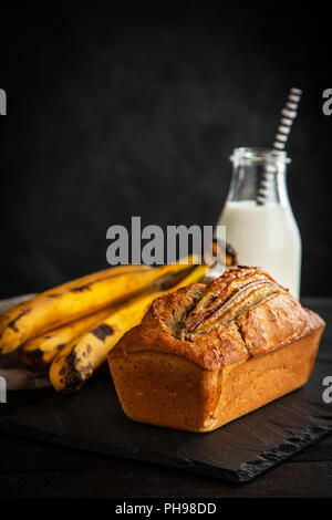 Homemade banana bread Stock Photo