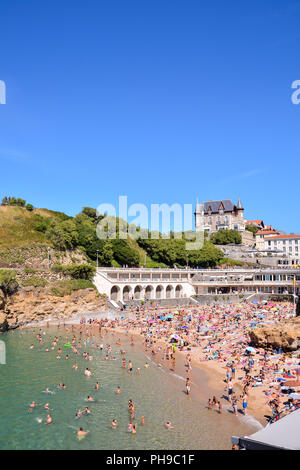 details and landscapes of Biarritz city in France Stock Photo