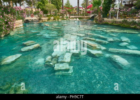 Cleopatra pool, Hierapolis, Pamukkale, Turkey Stock Photo