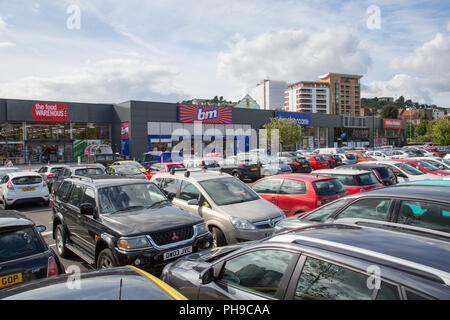 Parc Tawe Retail Park, Swansea Stock Photo