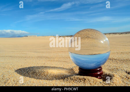 Object in the Dry Desert Stock Photo