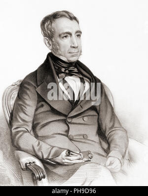 Sir George Biddell Airy, 1801-1892.  English mathematician and astronomer.  He served as Astronomer Royal from 1835-1881. Stock Photo
