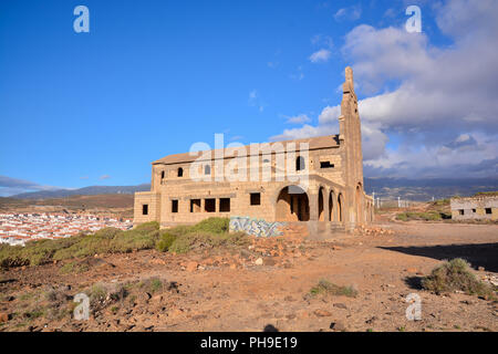 Abandoned Buildings of a Military Base Stock Photo