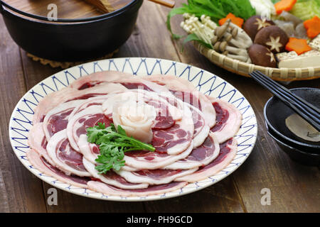 Botan Nabe (Japanese Wild Boar Hotpot)