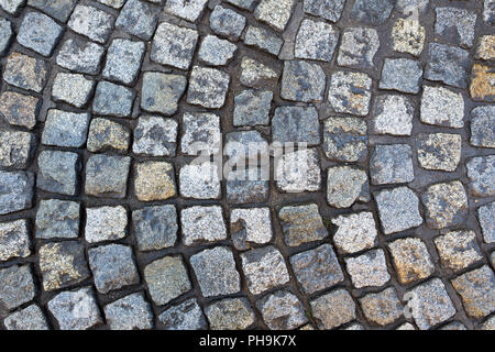 Cobbles ground texture / background Stock Photo