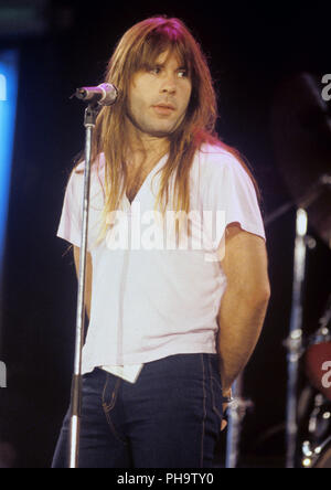Bruce Dickinson (Iron Maiden) on 20.08.1986 in Bochum. | usage 