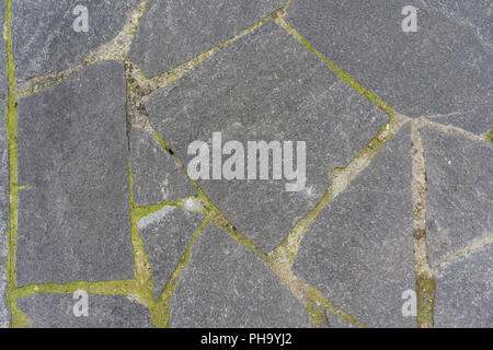 stone path grey concrete top view with lines Stock Photo