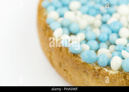 Rusks with traditional Dutch blue anise sprinkles Stock Photo