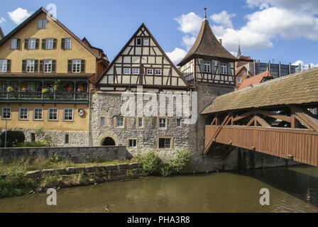 Old-Town in Schwaebisch Hall, Baden-Wuerttemberg, Germany Stock Photo