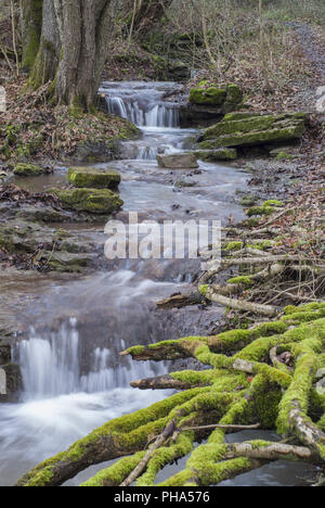 Brook called Eselsklinge nearby Schwaebisch Hall, Germany Stock Photo