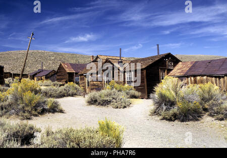 Bodie, wooden houses Stock Photo