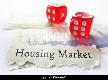 Housing Market risk Stock Photo