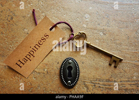 Key to Happiness Stock Photo