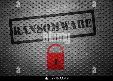 Ransomware cybercrime concept Stock Photo