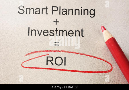 Return on Investment concept Stock Photo