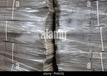 corrugated cardboard packaging Stock Photo