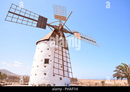 Classic Vintage Windmill Building Stock Photo