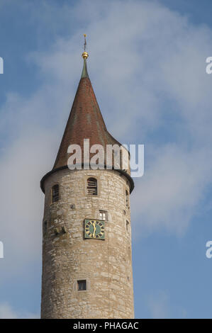 historic Tower Gate in Kirchberg/Jagst, Germany Stock Photo