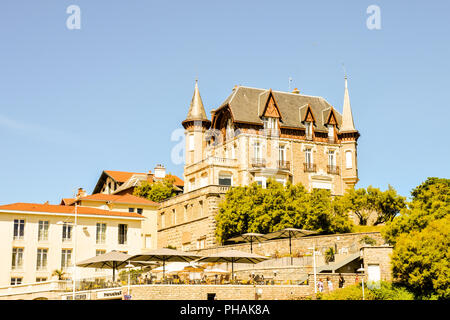 details and landscapes of Biarritz city in France Stock Photo