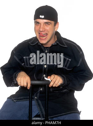 Jimmy Pop Ali (Bloodhound Gang) on 23.09.1999 in Rastatt. | usage worldwide Stock Photo