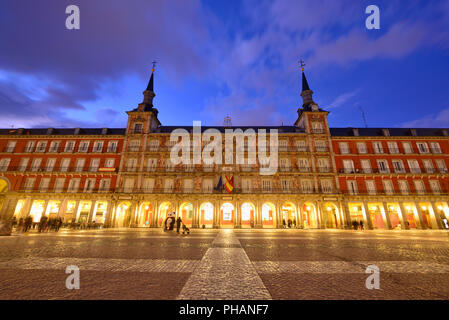 Plaza Mayor, Madrid. Spain Stock Photo
