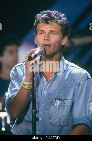 A-ha (Morten Harket) on 08.01.1987 in Berlin. | usage worldwide